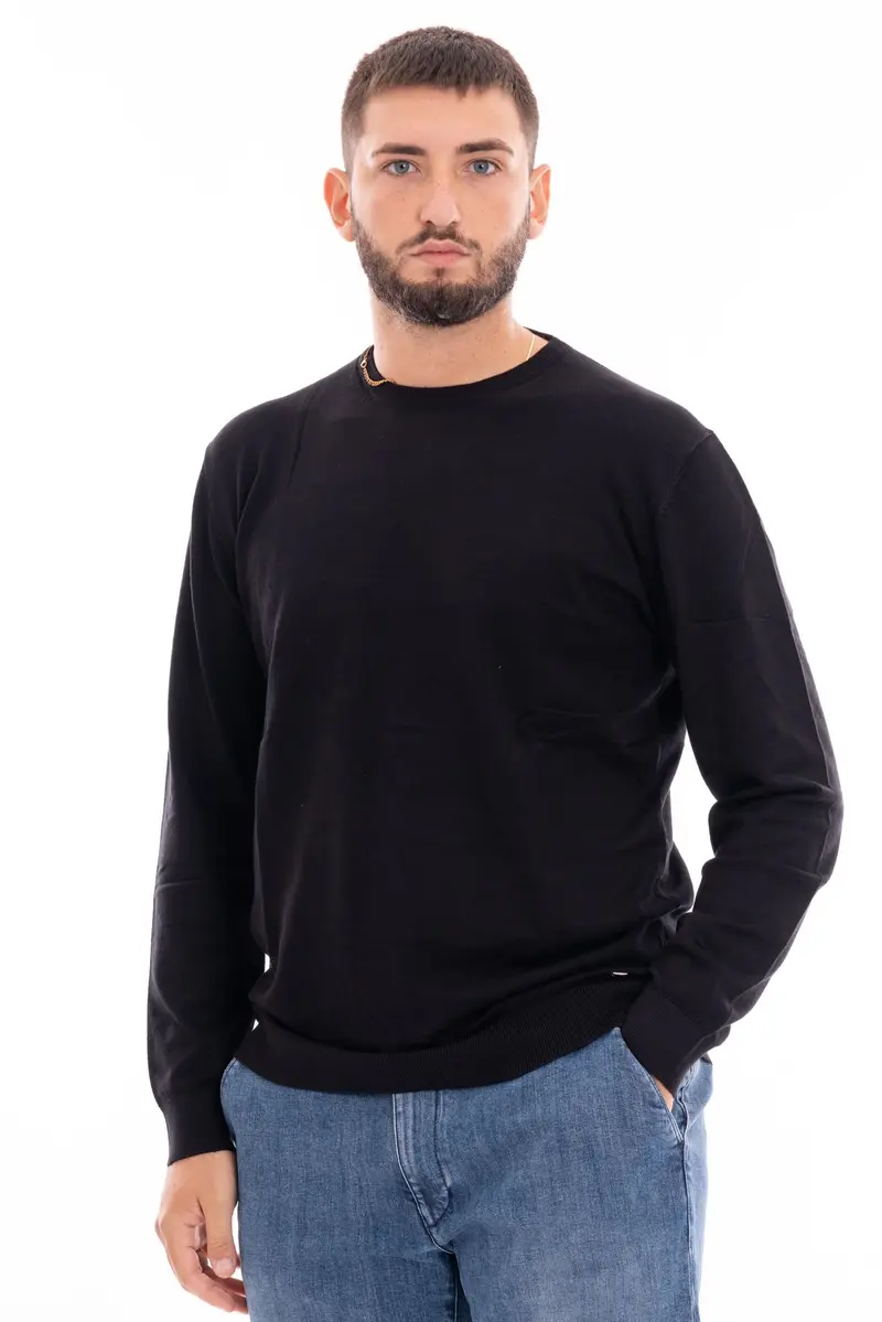 MARKUP MAGLIONE GIROCOLLO UOMO MK20010 NER