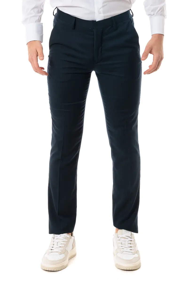 MARKUP PANTALONE CLASSICO IN POLIVISCOSA UOMO MK89001 BLU