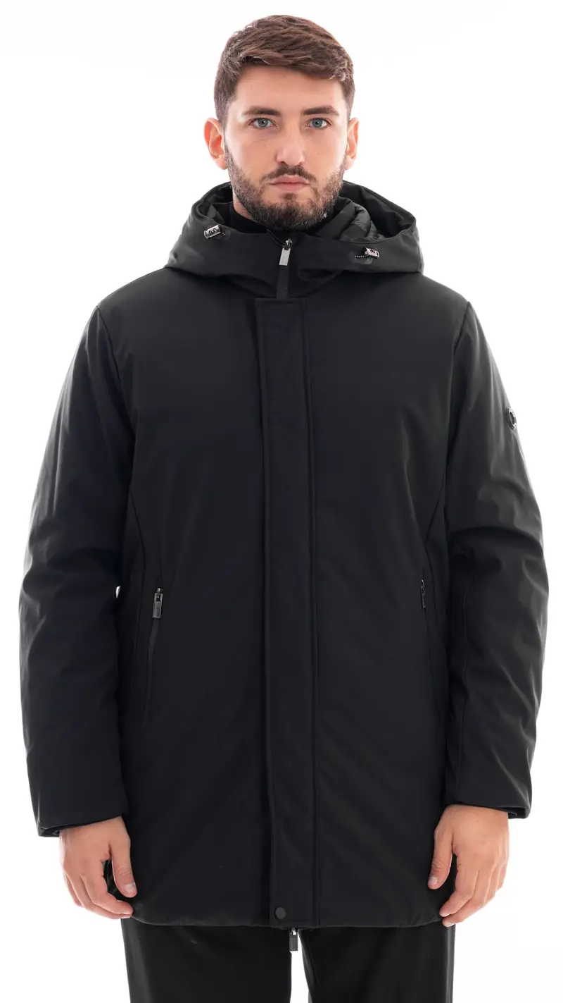 MARKUP PARKA LUNGO IN TESSUTO TECNICO UOMO MK24007 NER