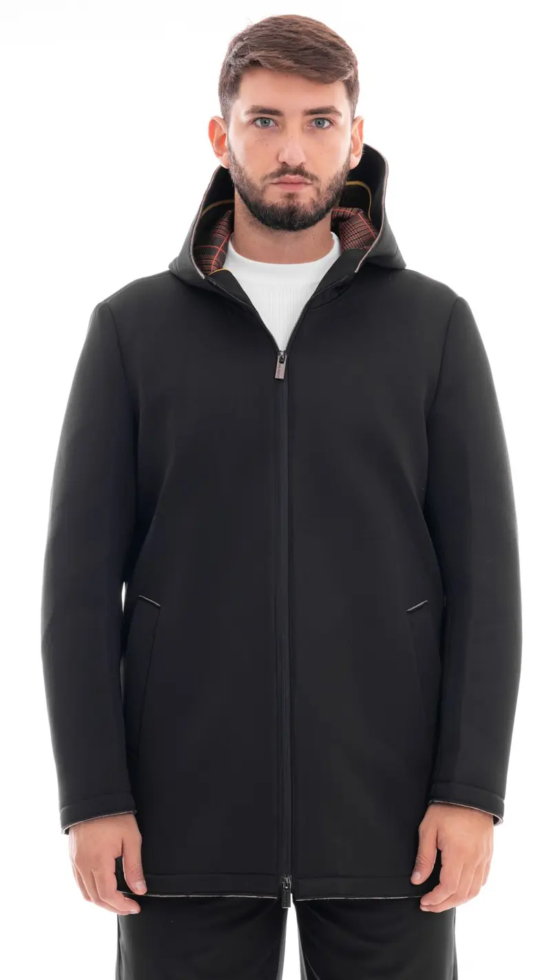 MARKUP PARKA LUNGO TWILL IN TESSUTO TECNICO UOMO MK794623 NER