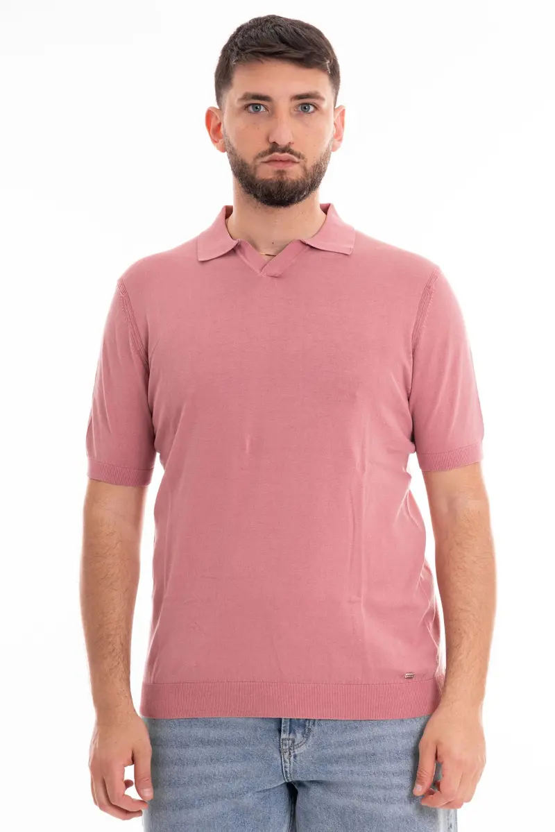 MARKUP POLO MEZZA MANICA DERBY IN LINO TINTO MK690016 RSA