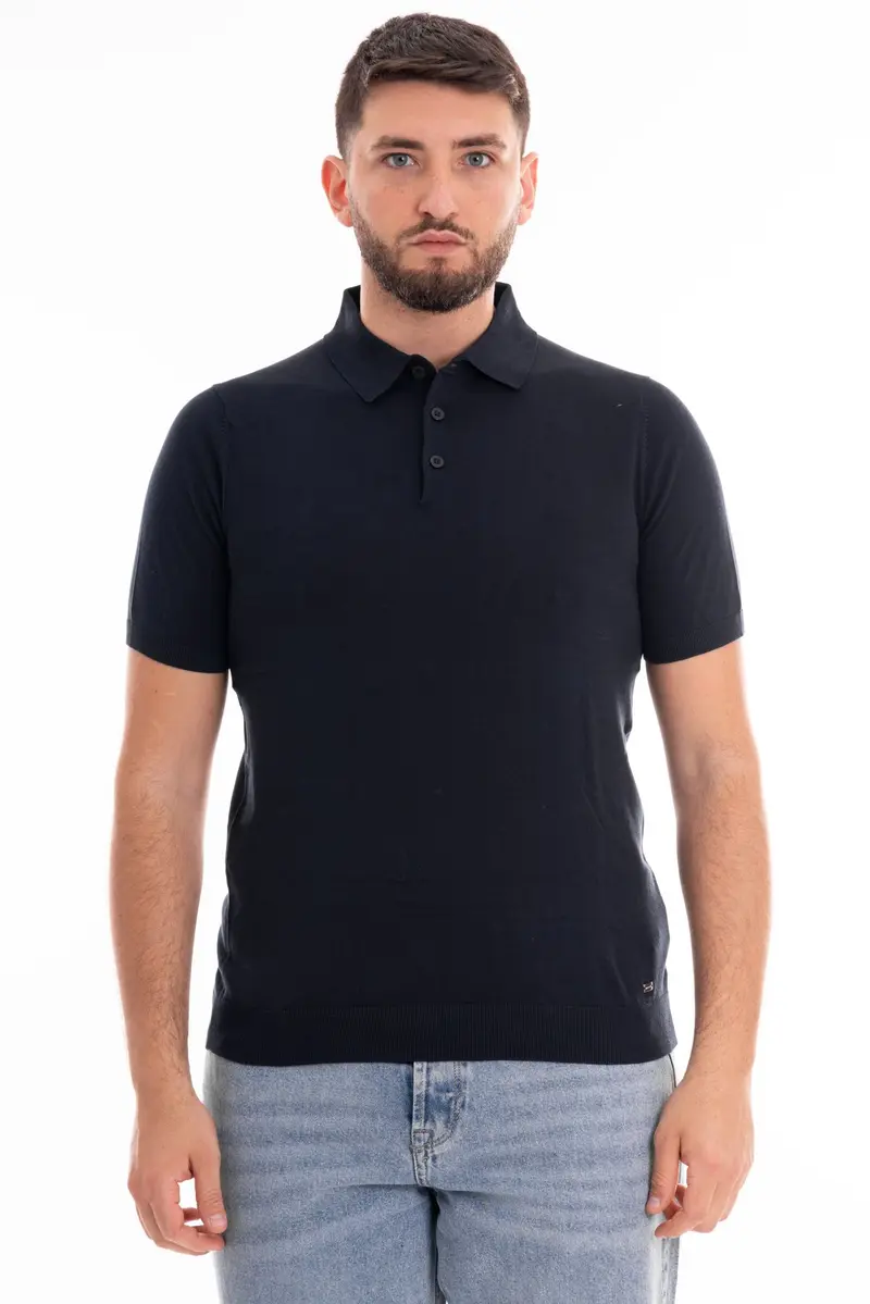 MARKUP POLO MEZZA MANICA IN COTONE MK10005 BLU