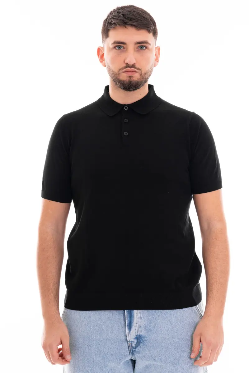MARKUP POLO MEZZA MANICA IN COTONE MK10005 NER
