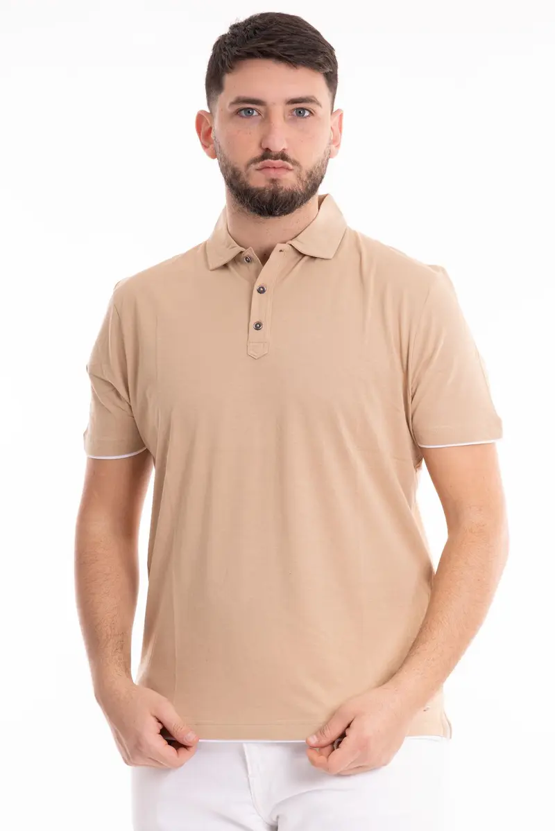 MARKUP POLO MEZZA MANICA IN JERSEY CON CONTRASTI MK691018 CRD