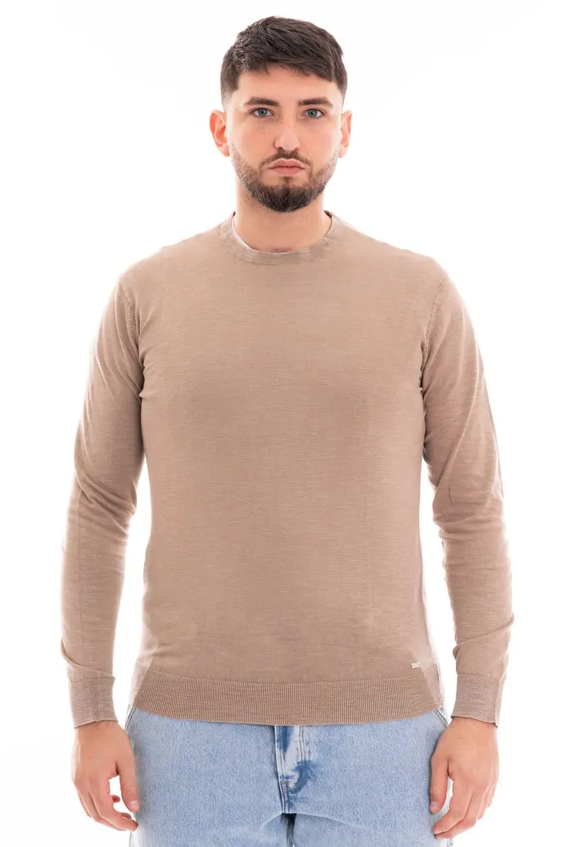 MARKUP T-SHIRT GIRO COLLO MANICA LUNGA IN COTONE MK10006 CRD
