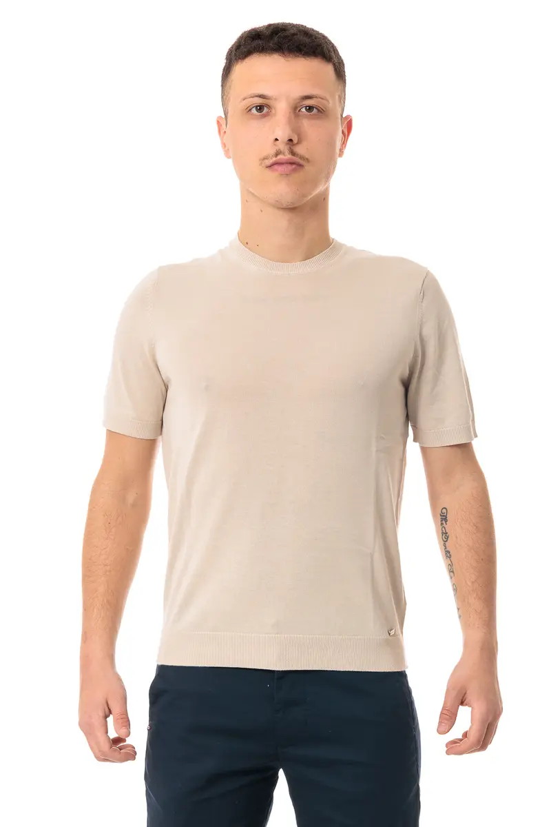 MARKUP T-SHIRT GIROCOLLO MEZZA MANICA 100% COTONE MK10004 BEI