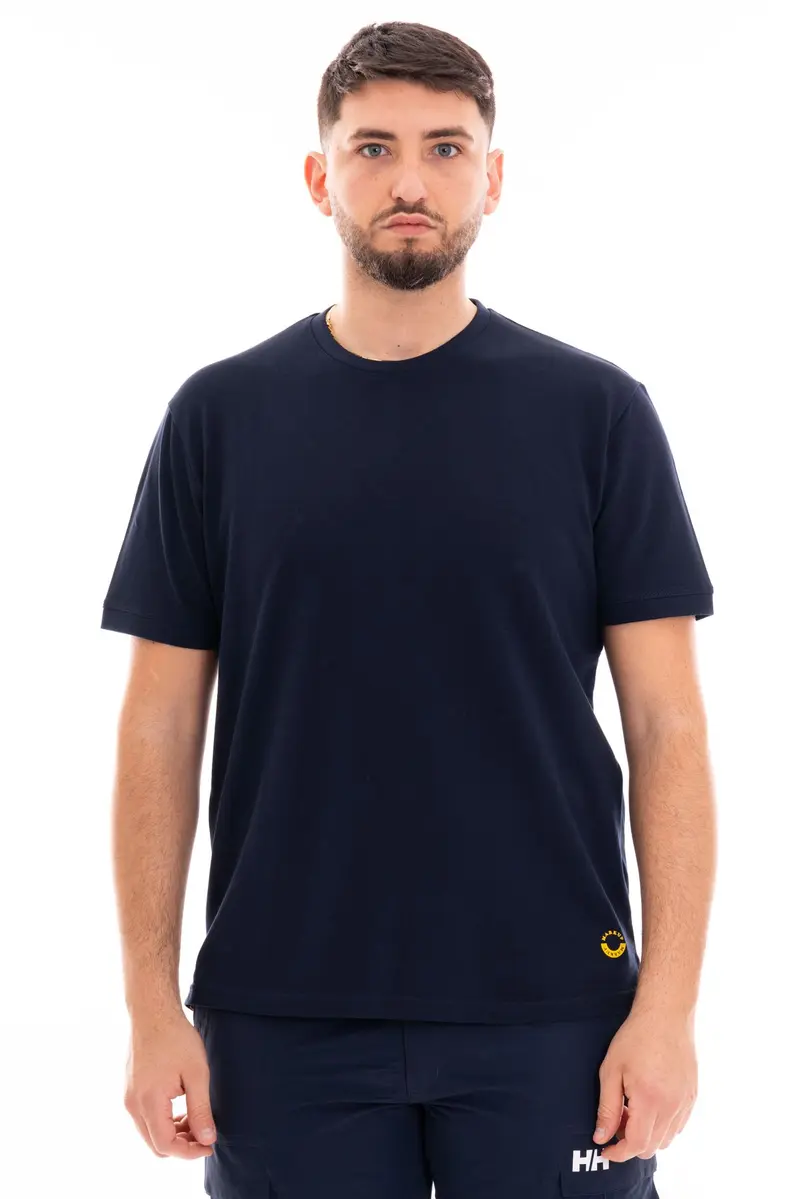 MARKUP T-SHIRT GIROCOLLO MEZZA MANICA IN PIQUET SOTTILE MK11004 BLU