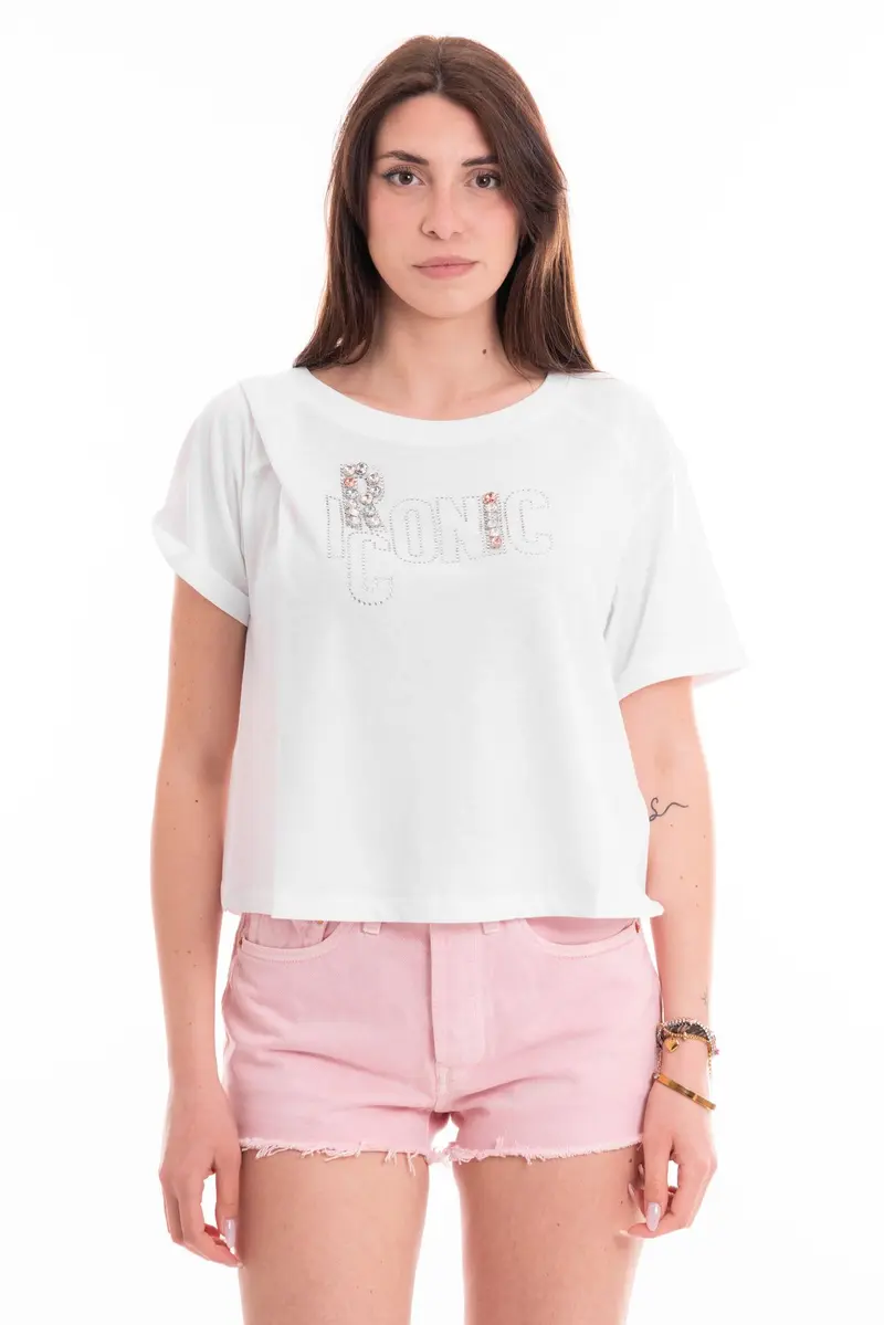 MARKUP T-SHIRT IN JERSEY CON BOTTONI MW661007 BNC