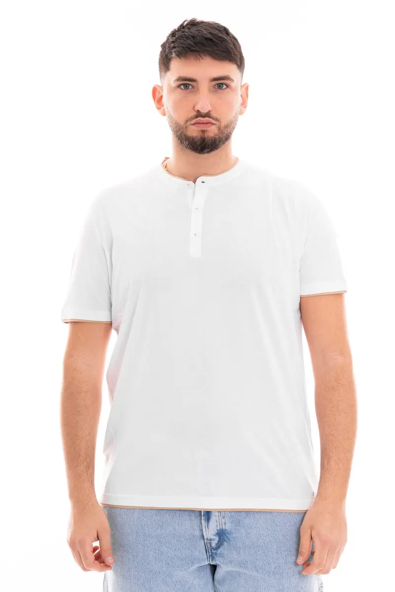 MARKUP T-SHIRT SERAFINOMEZZA MANICA IN JERSEY CON CONTRASTI MK691019 BNA