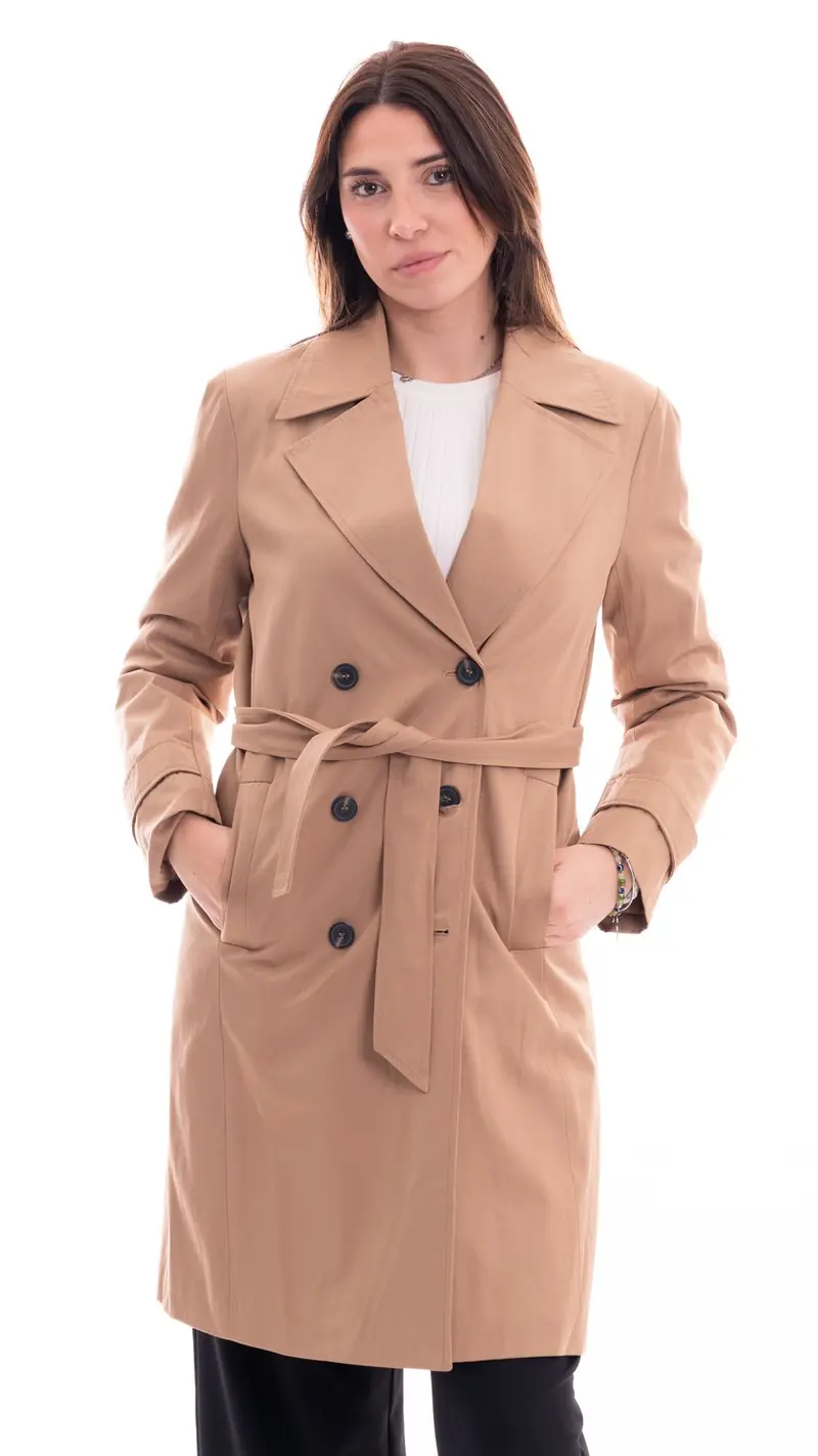 MARKUP TRENCH IN COTONE DOPPIOPETTO DONNA MW764039 CML