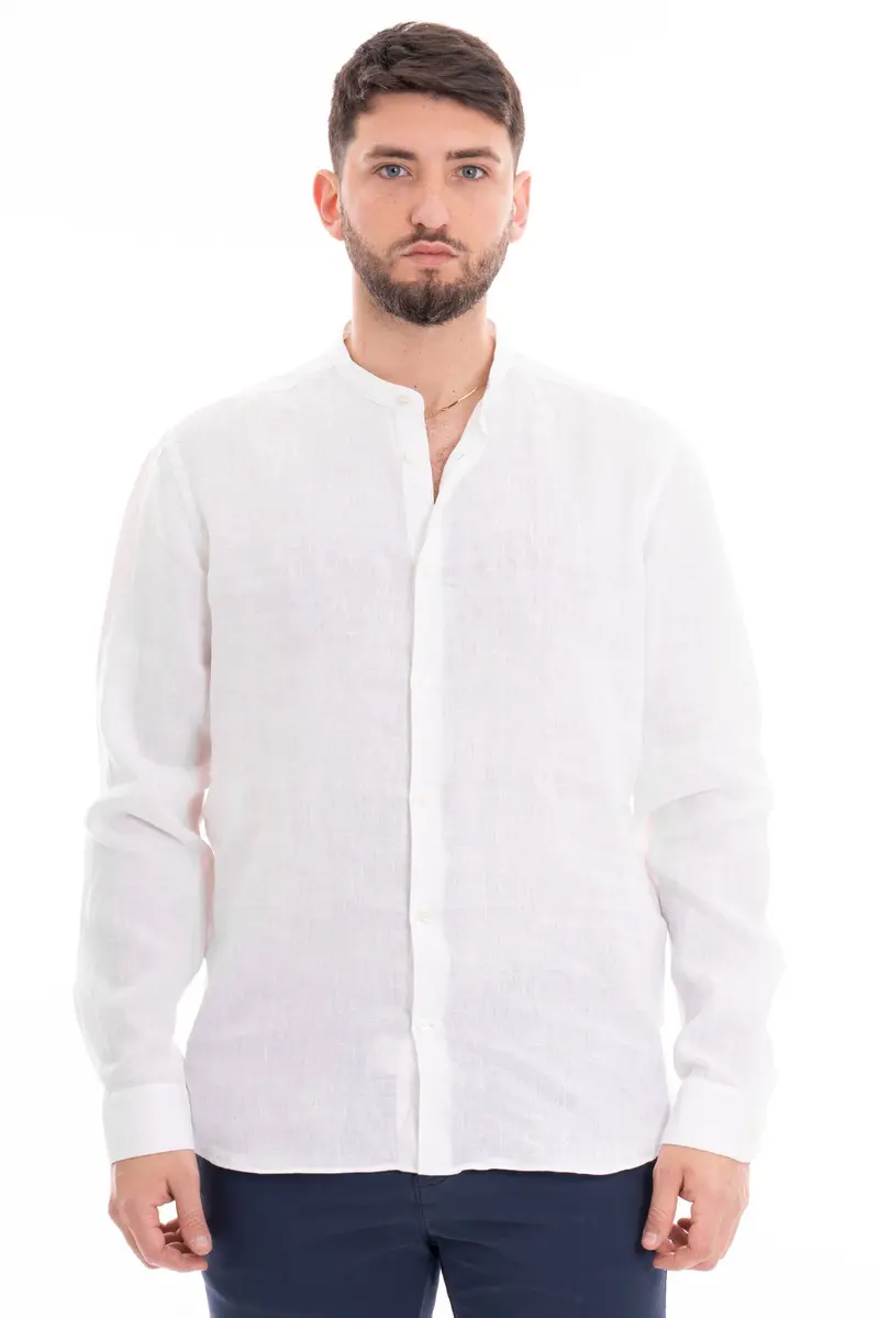 MASTRICAMICIAI CAMICIA IN LINO COLLO FRANCESE FS069 MC309 10 GURU
