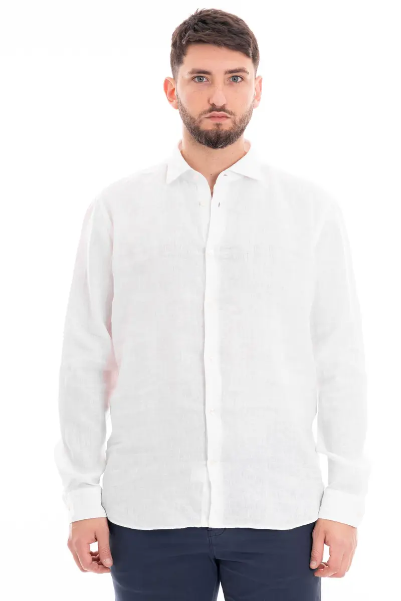 MASTRICAMICIAI CAMICIA IN LINO COLLO FRANCESE FS069 MC309 10 LUCA