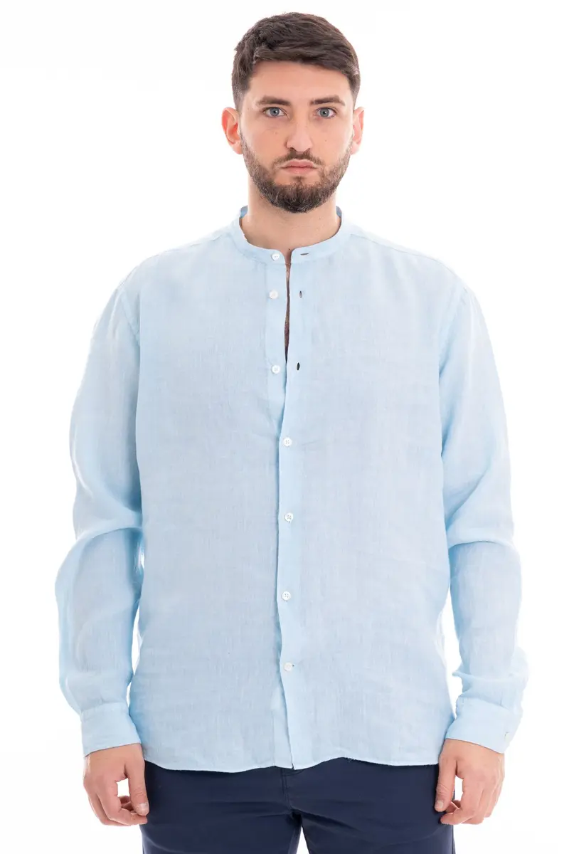 MASTRICAMICIAI CAMICIA IN LINO COLLO FRANCESE FS069 MC309 105 GURU