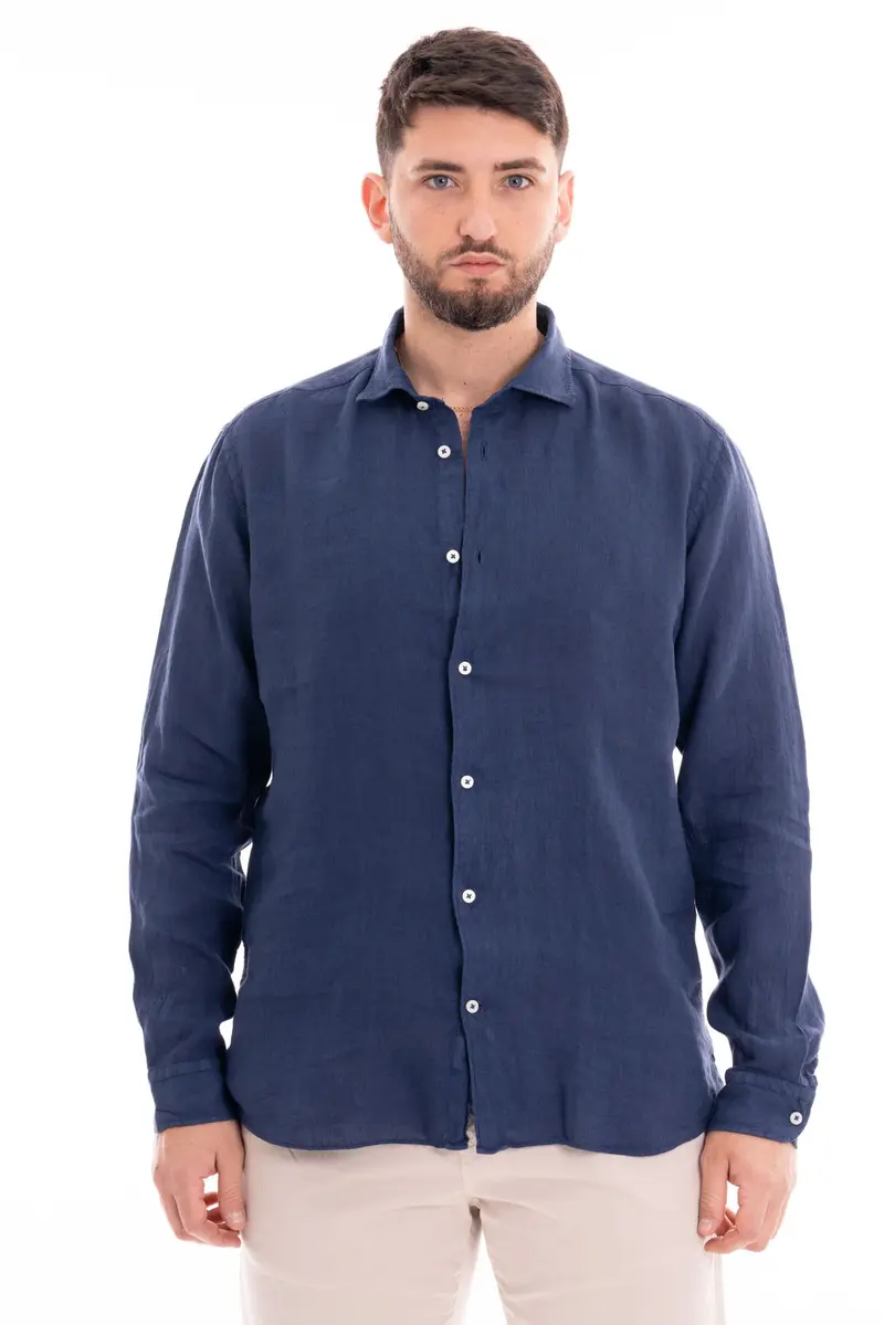 MASTRICAMICIAI CAMICIA IN LINO COLLO FRANCESE FS069 MC309 13 LUCA