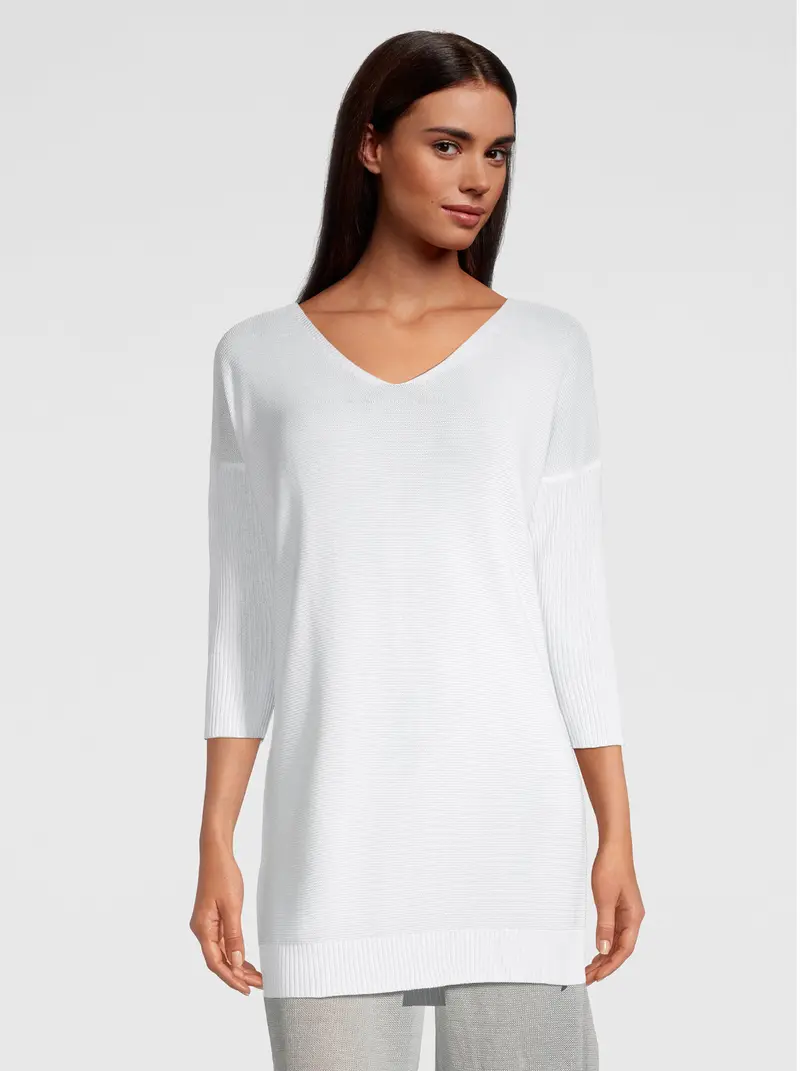 Maxi long-sleeved shirt knitted tricot 6598