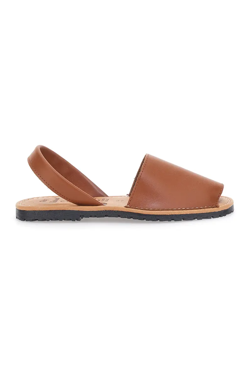 Minorchine Marroni Open Toe in Materie Sintetiche Fly Nature MN101