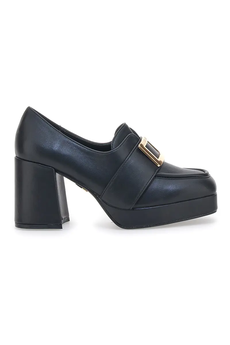 Mocassini con Tacco Laura Biagiotti 8228 Nero