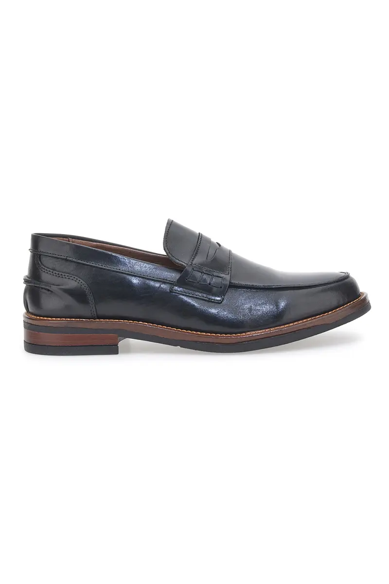 Mocassini in Vera Pelle Boardman 014 Neri