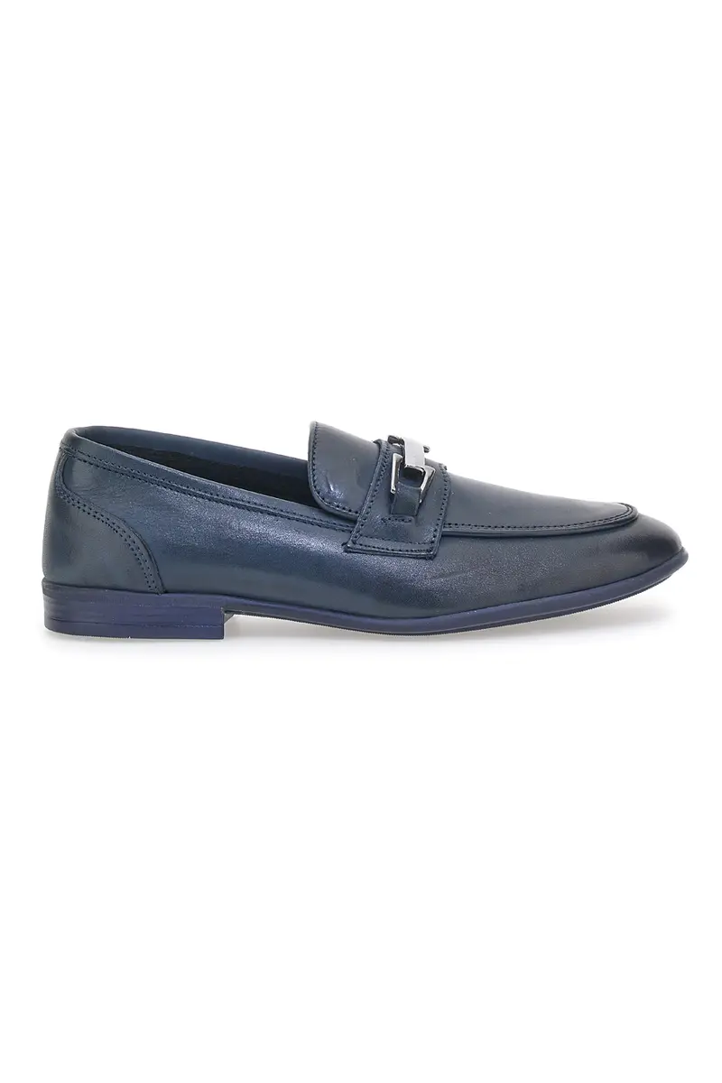Mocassini Pittarello Plus 602502 Blu Vera Pelle
