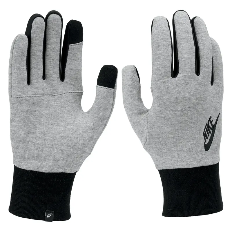 N1007163096 - GUANTI UOMO NIKE CLUB FLEECE 2.0 UOMO GRIGIO MÉLANGE E NERO
