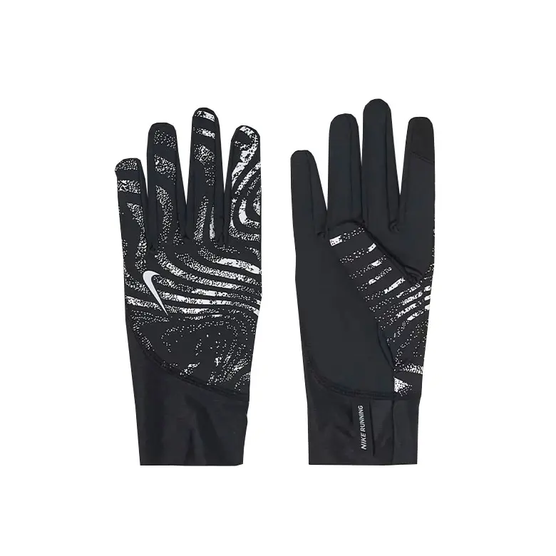 N1013202082 - GUANTI RUNNING NIKE UNISEX ADULTO PACER MIDWEIGHT RG RIFLETTENTI NERO ARGENTO