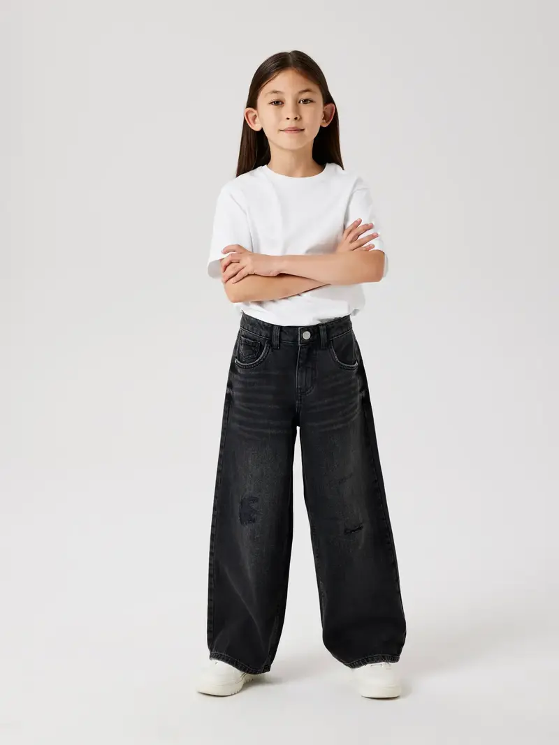 NAME IT FROSE WIDE JEANS BIMBA 13211699 BKD
