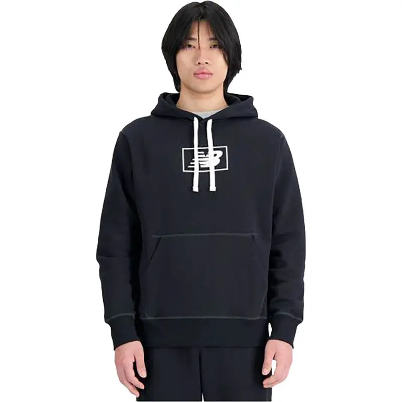 NEW BALANCE ESSENTIAL BRUSHED BACK HOODIE MT33520BK