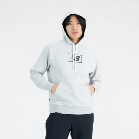 NEW BALANCE M HOODIE ESSENTIALS BRUSHED BACK MT33520AG