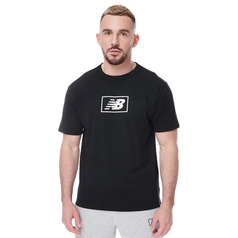 NEW BALANCE M T-SHIRT ESSENTIALS LOGO MT33512BK