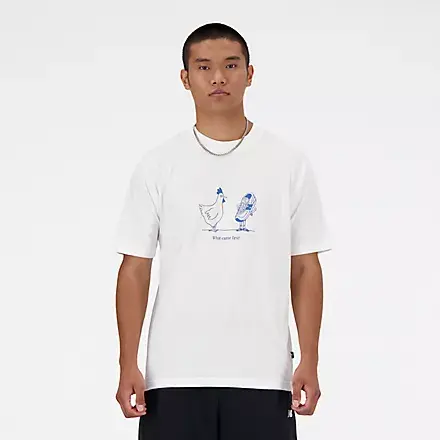 NEW BALANCE T-SHIRT CHICKEN OR SHOE UOMO MT41591WT