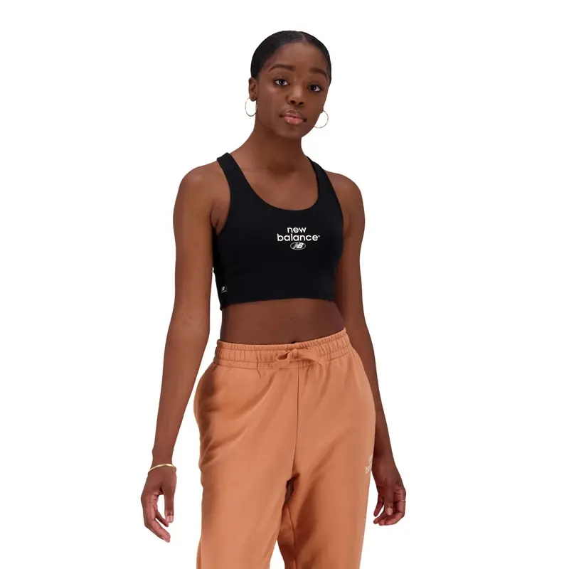NEW BALANCE W ESSENTIALS REIMAGINED BRA TOP WB31500BK