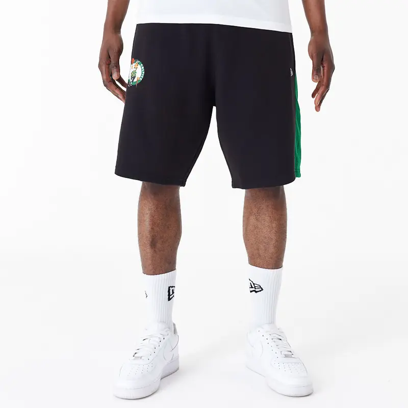 NEW ERA BERMUDA IN FELPA NBA MESH PANEL BOSTON CELTICS UOMO 60435476 001