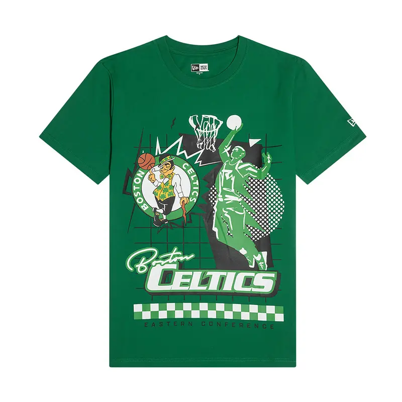 NEW ERA T-SHIRT NBA SCRIPT BOSTON CELTICS UOMO 60435523 300