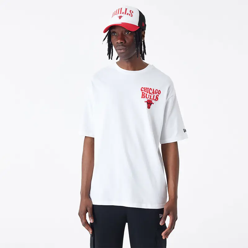 NEW ERA T-SHIRT NBA SCRIPT CHICAGO BULLS 60435518 100