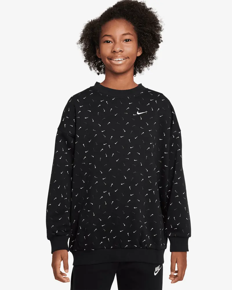 NIKE CLUB FLEECE OVERSIZED CREW JR FD2943 010