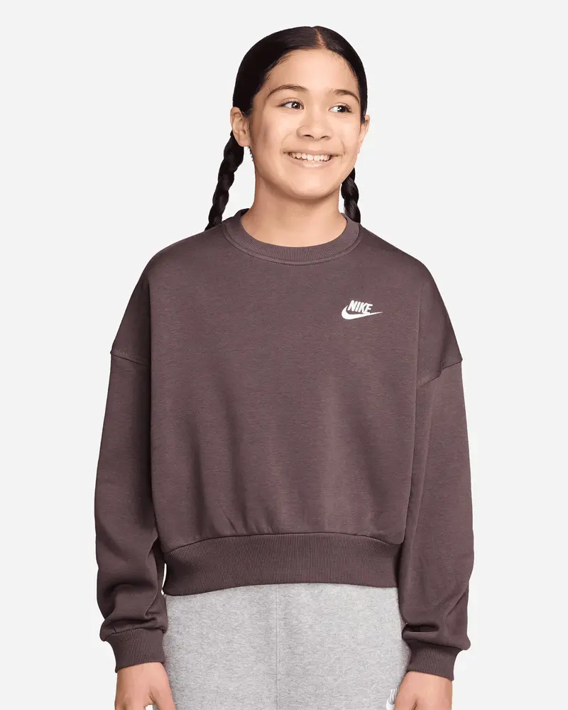 NIKE FELPA CLUB IN FLEECE CON LOGO JR FZ9244 502