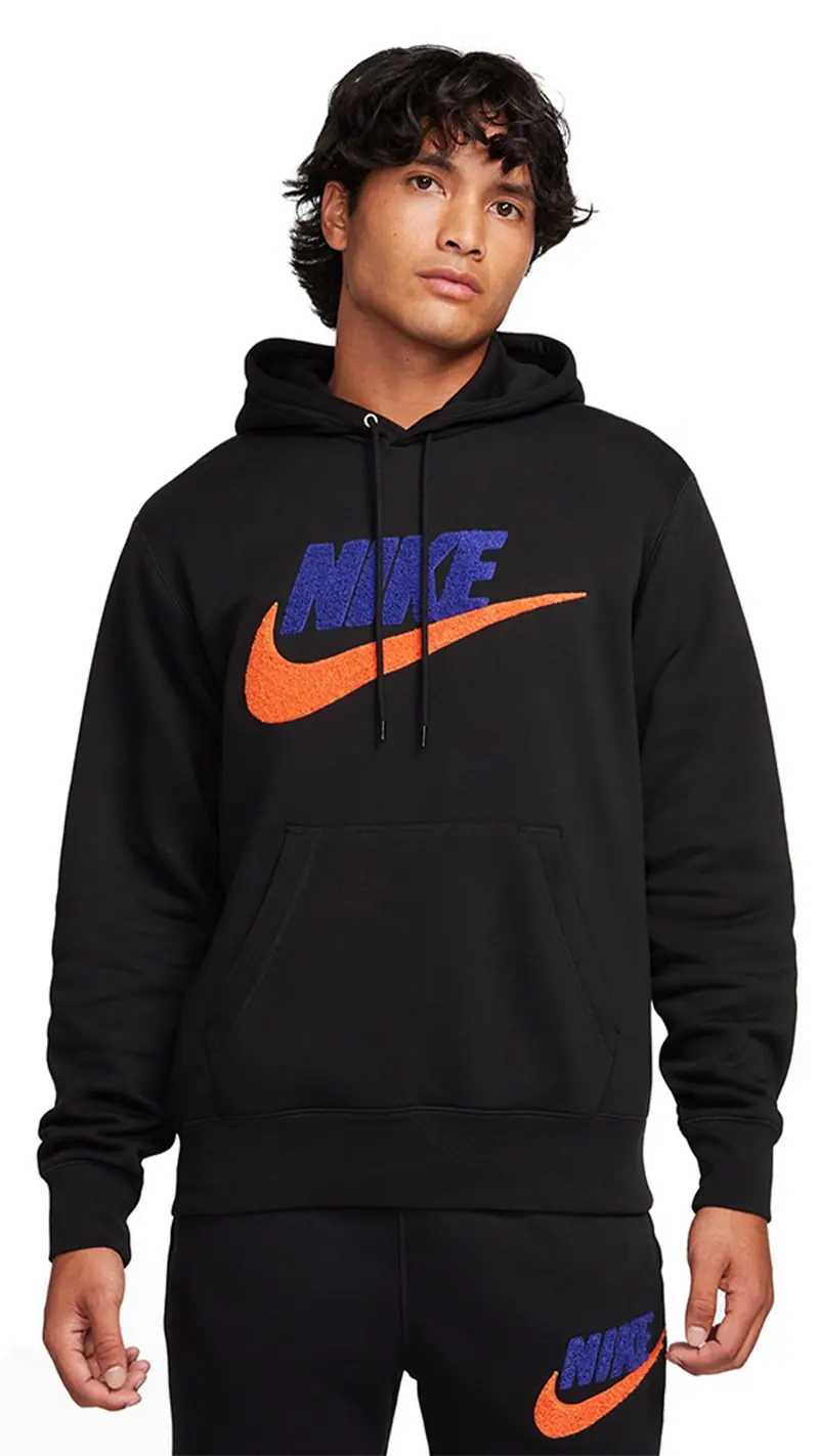 NIKE FELPA CON CAPPUCCIO E LOGO NIKE UOMO FN3104 010