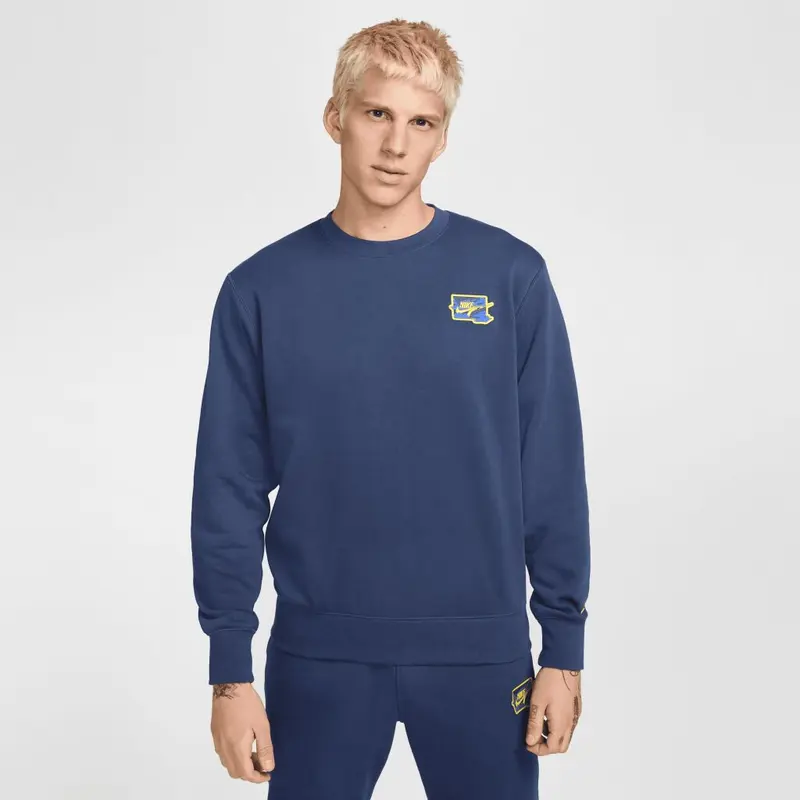 NIKE FELPA CON LOGO NIKE UOMO FZ0764 410