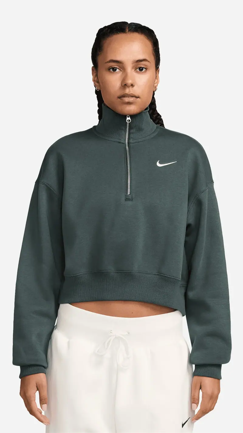 NIKE FELPA MEZZA ZIP PHOENIX DONNA DQ5767 338