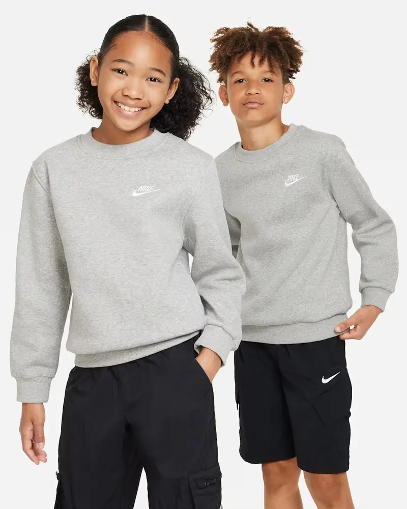 NIKE FELPA NIKE CLUB IN FLEECE CON LOGO JR FD3006 063