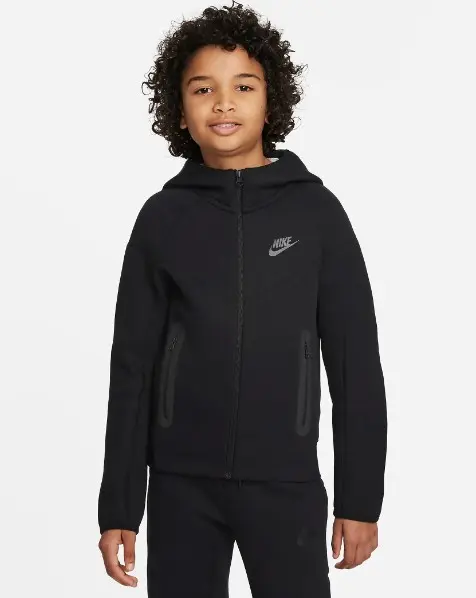 NIKE FELPA SPORTSWEAR TECH FLEECE JR FD3285 010
