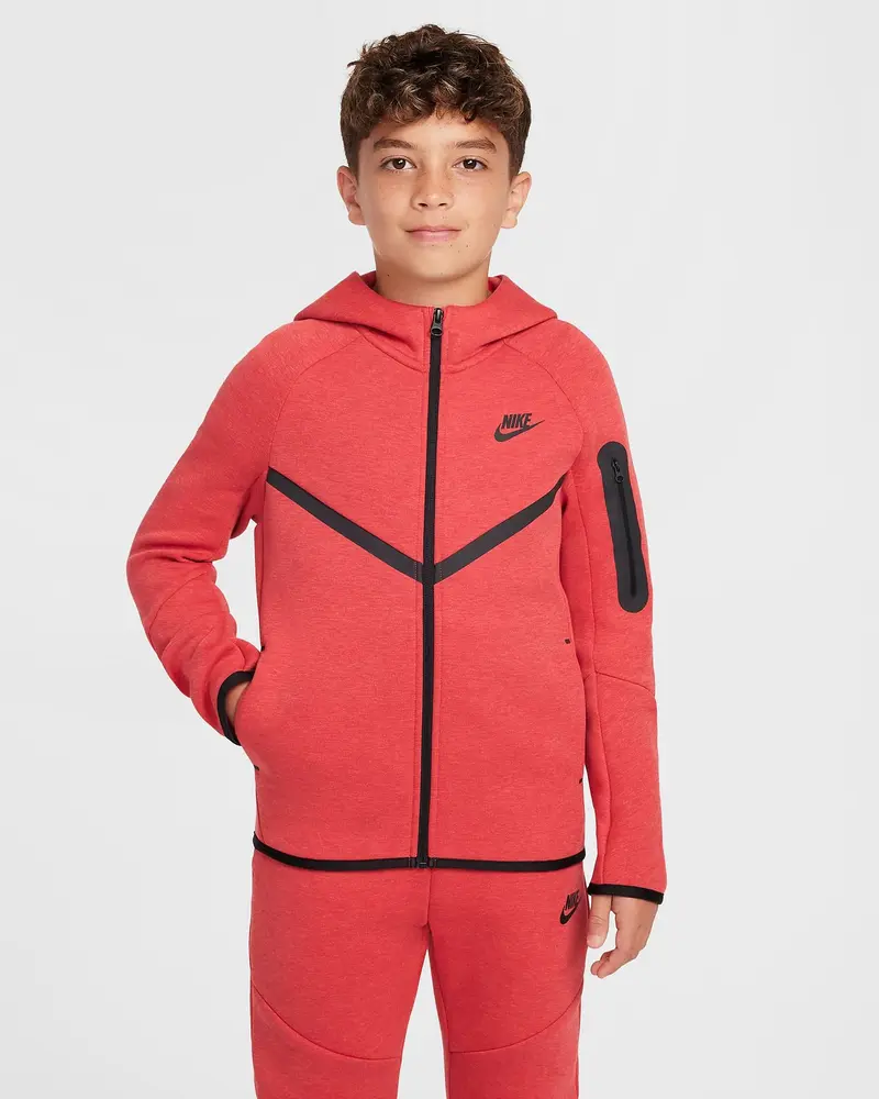 NIKE FELPA TECH  CON CAPPUCCIO E LOGO UNISEX JR HV5867 672