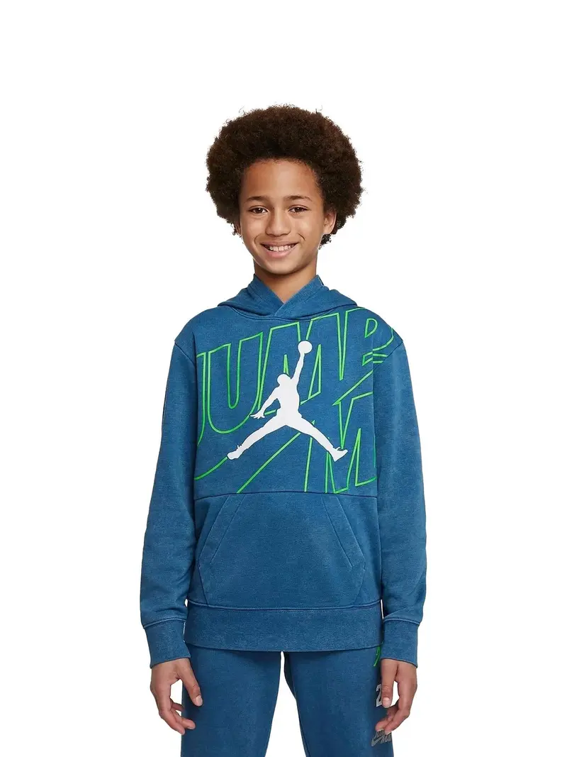 NIKE JORDAN ELEVATED CLASSICS FT PULLOVER HOODIE JR 95B209 BAJ