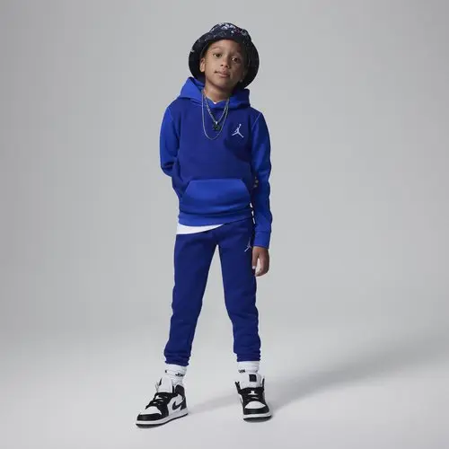 NIKE JORDAN ESSENTIALS FLEECE PANT HOODIE SET JR 85C589 U1A