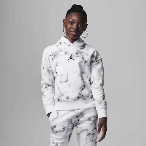 NIKE JORDAN ESSENTIALS PRINTED PULLOVER HOODIE JR 45C593 001