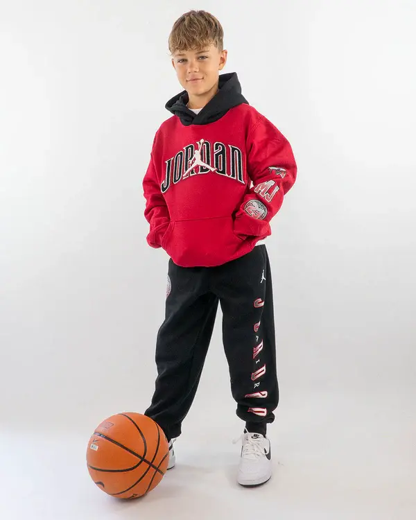 NIKE JORDAN FELPA GAMETIME IN FLEECE CON CAPPUCCIO JR 95F209 R78