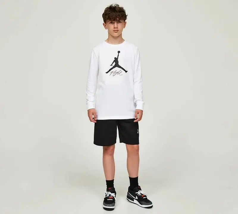 NIKE JORDAN FELPA GIROCOLLO CON STAMPA JR 95C892 001