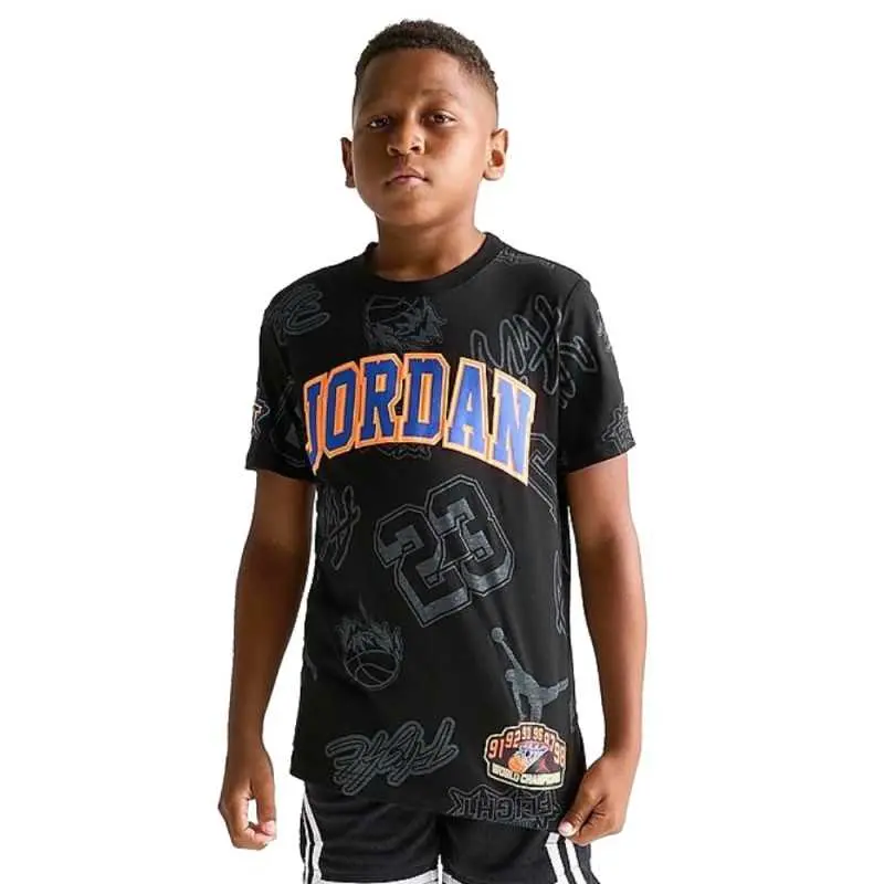 NIKE JORDAN JERSEY PATCH T-SHIRT JR 95C646 023
