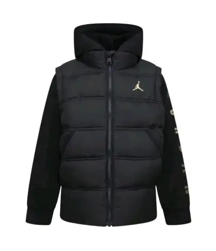 NIKE JORDAN PIUMINO IMBOTTITO MANICHE E CAPPUCCIO FELPATO JR 95D191 K5X