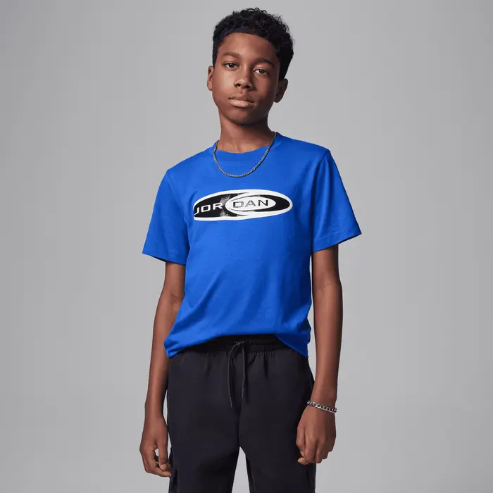 NIKE JORDAN T-SHIRT IN JERSEY CON LOGO JR 95D620 B5K